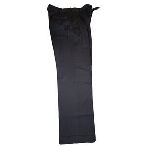 Stafford Essentials Classic Fit Mens Black Dress Pants 34x32 Polyester/Viscose B